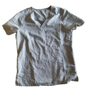 Figs technical collection, one pocket size small grey scrub top